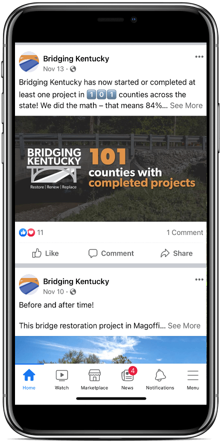 Bridging Kentucky social post