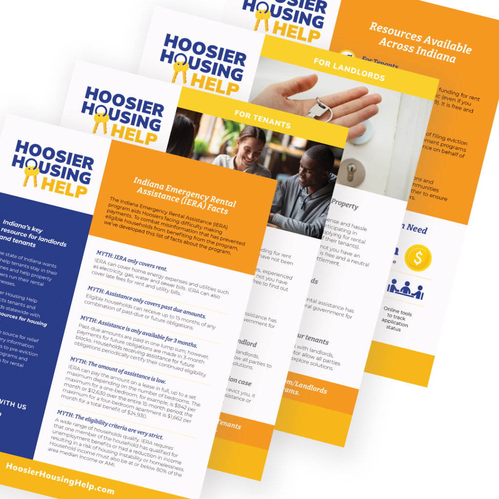 Hoosier Housing Help brochures